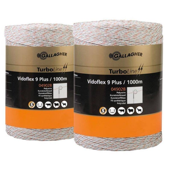 Paquet DUO Vidoflex 9 Turbo (blanc, 2x1000 m)