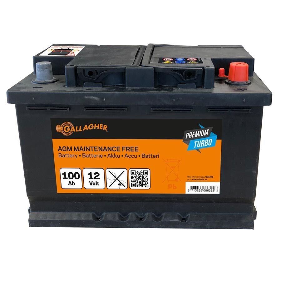 Premium Turbo Batterie AGM 12V/100Ah - 353x175x190