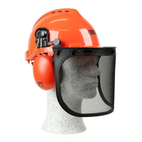 Casque de sécurité Yukon Chainsaw Oregon avec casque de protection des oreilles et visière maillée