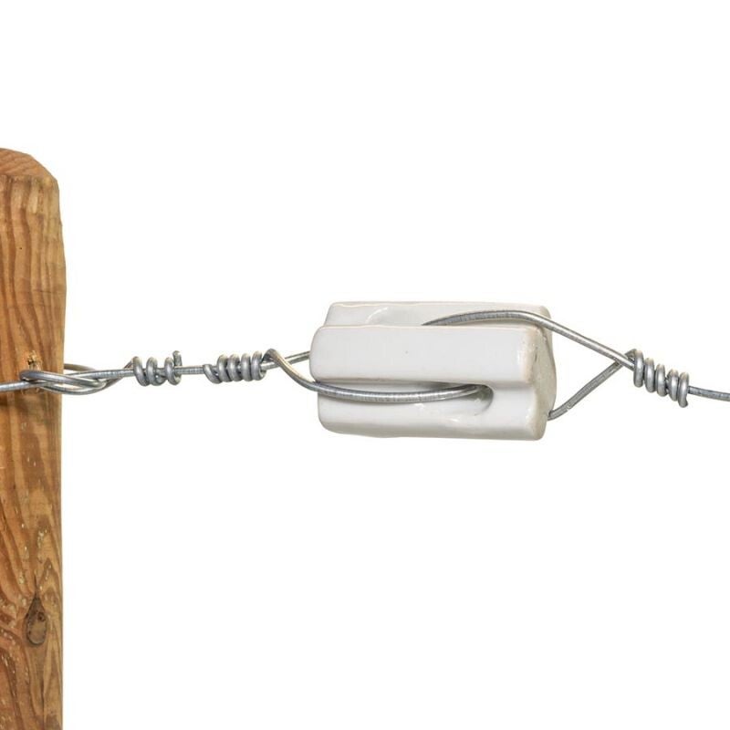 Isolateur porcelaine, blanc (60 pcs ou 6 pcs)