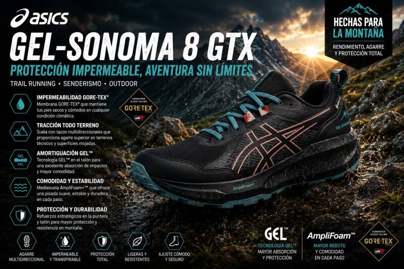 zapatillas trail asics hombre