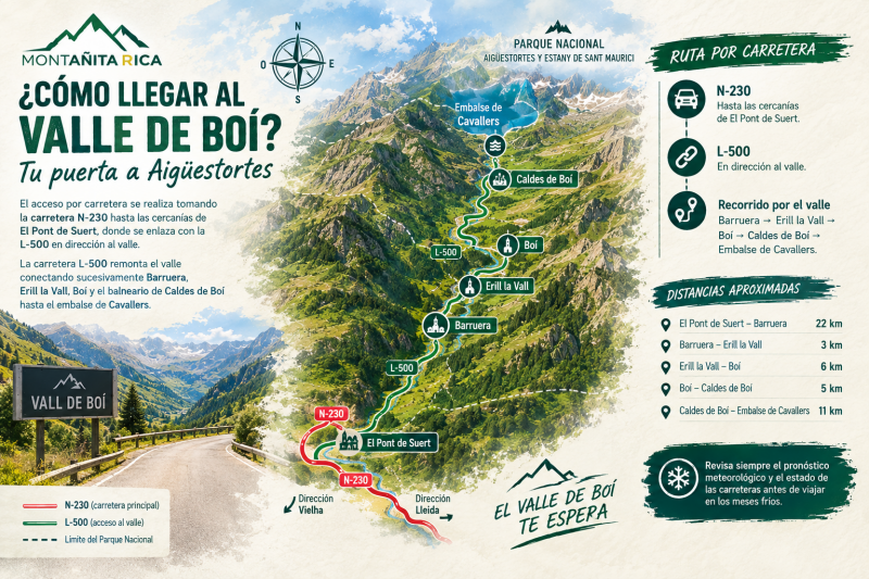Cómo llegar al Valle de Boí