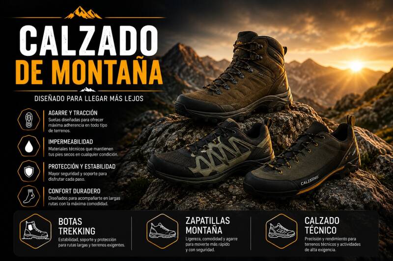 calzado de montaña