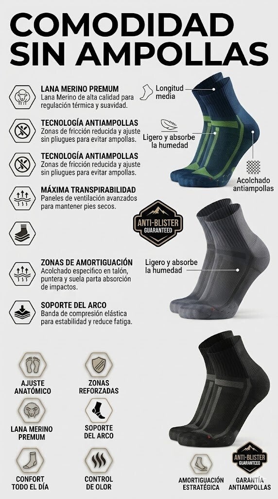 calcetines trekking