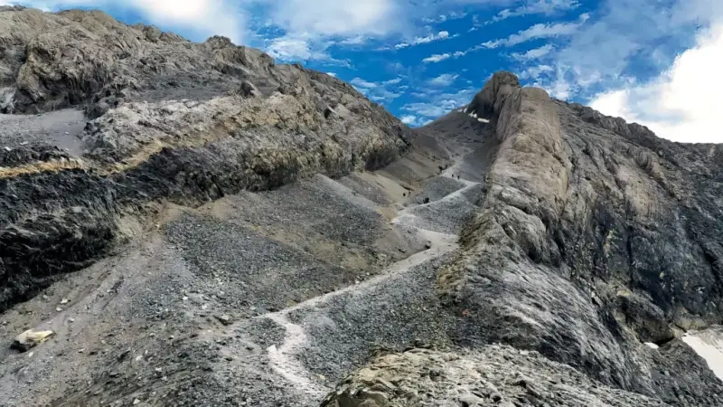 La Escupidera durante la ascensión al Monte Perdido