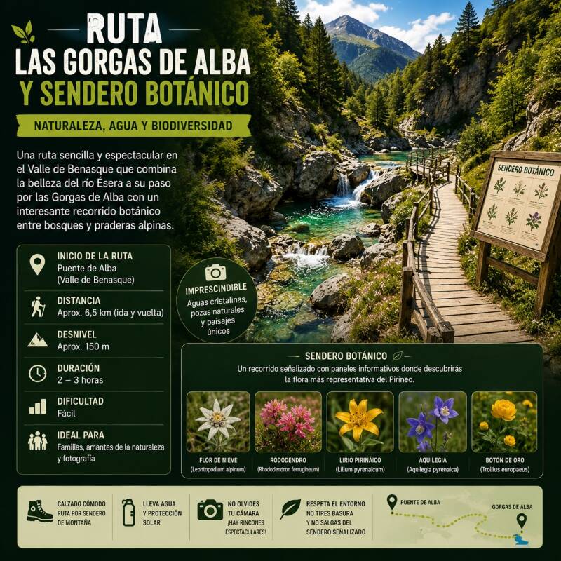 Ruta Las Gorgas de Alba y sendero botánico