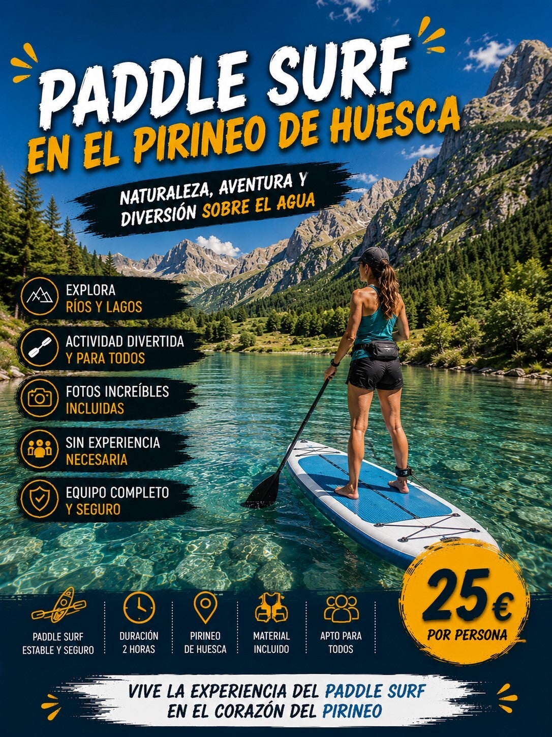 Excursión de Paddle Surf en Pirineos