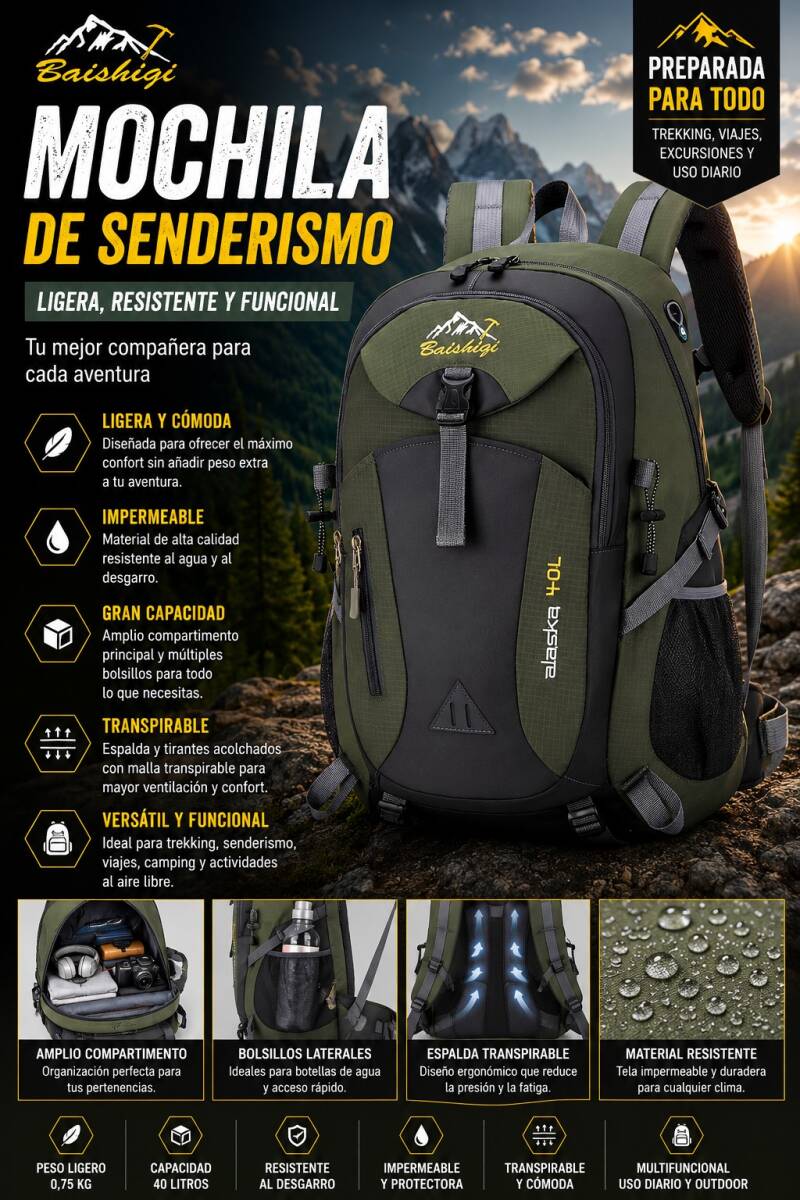 mochila senderismo montaña