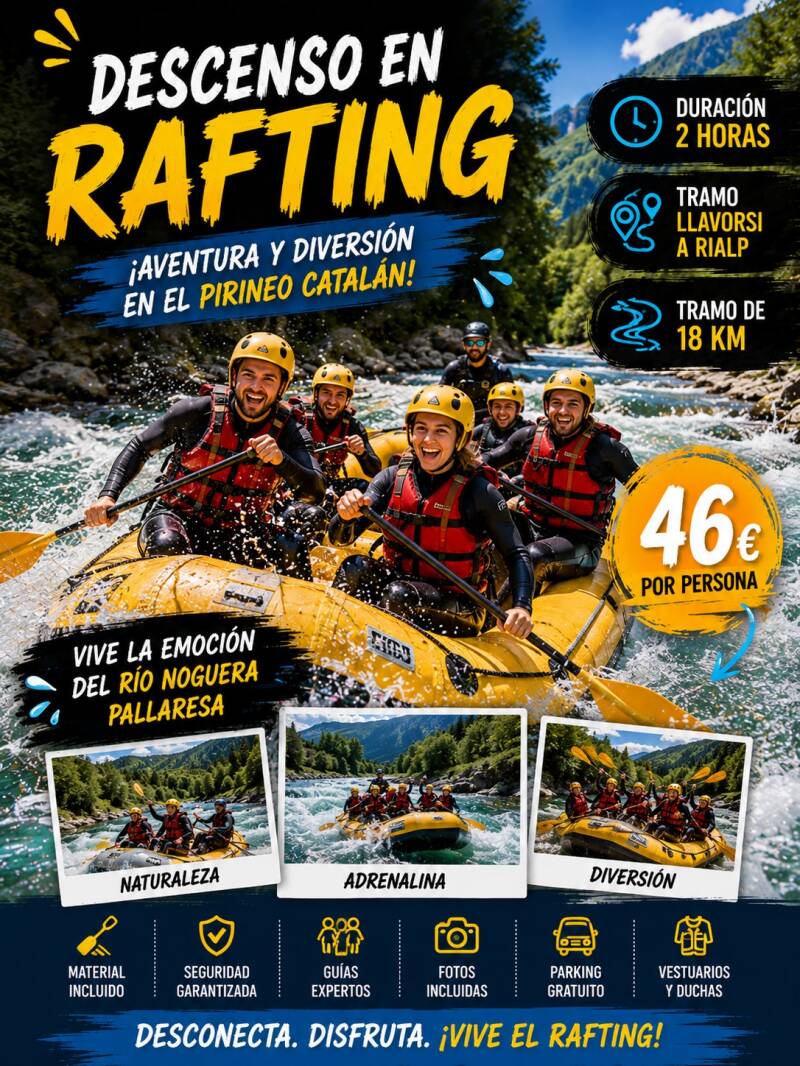 rafting en el pirineo catalan