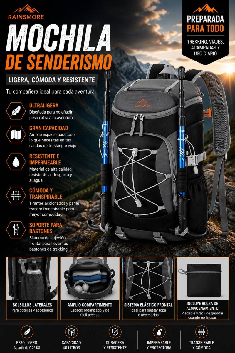 mochila montaña