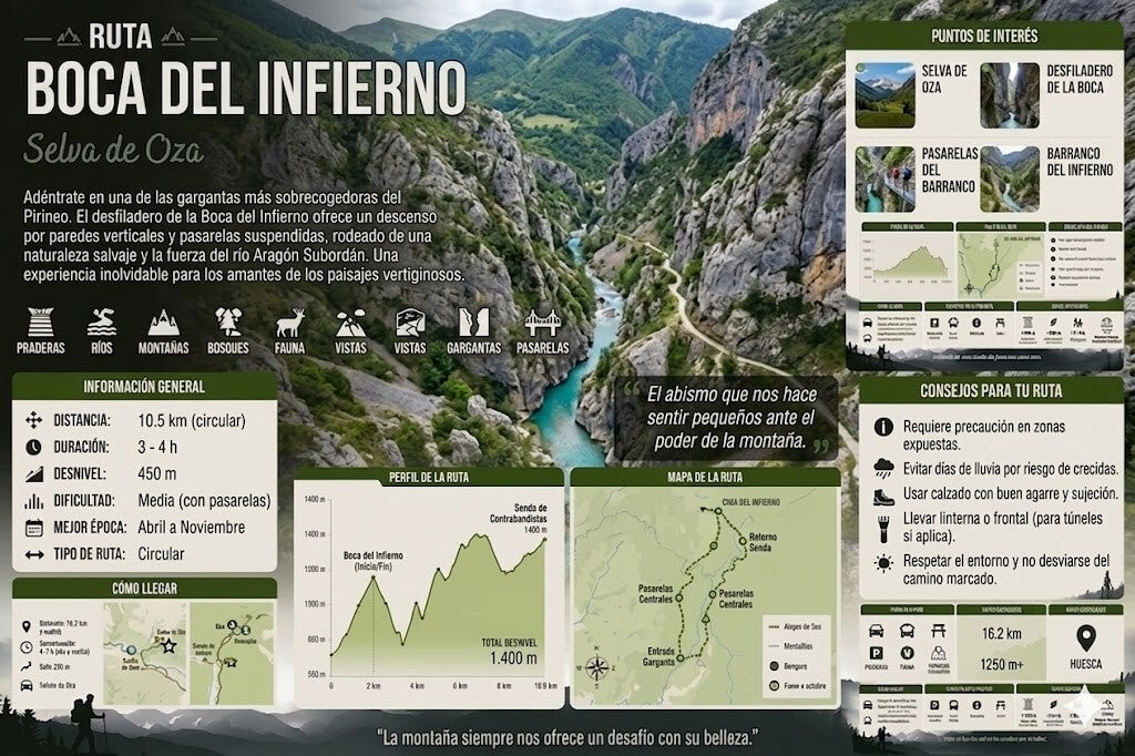 rutas en la Selva de Oza
