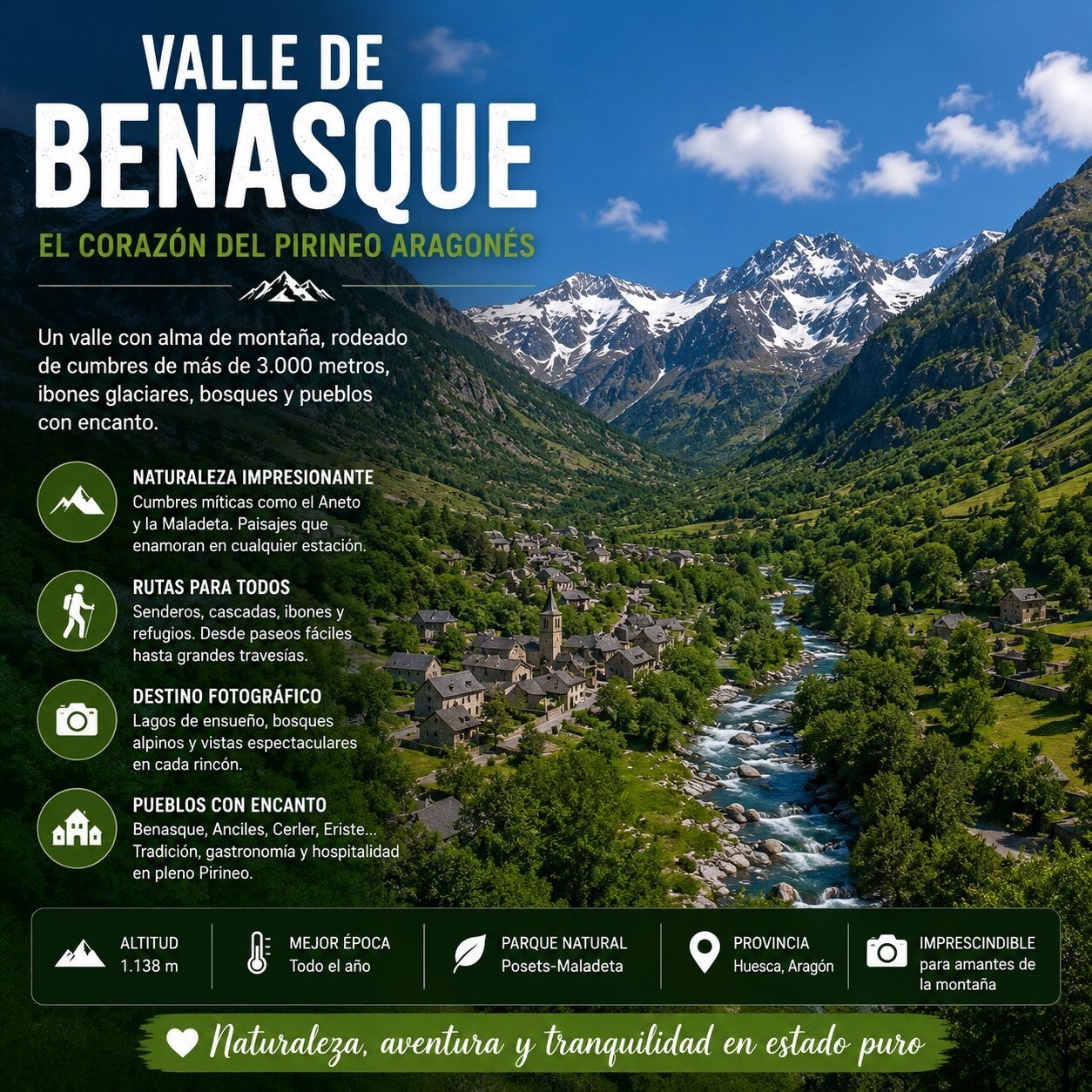 parque natural posets maladeta - valle de benasque