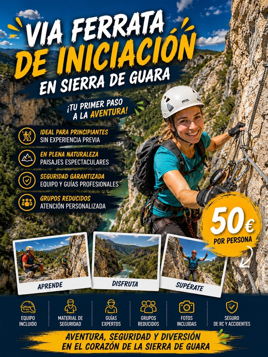 Via ferrata en los Pirineos