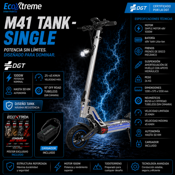 Ecoxtrem M41 Tank Single – Grey