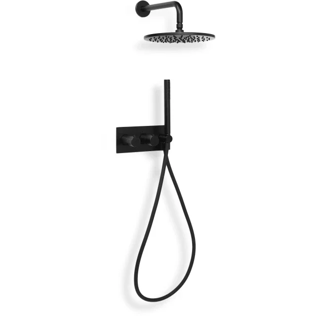 Schiphorst-Sanitair "Blue-Brondby" showerset inbouw Mat-zwart