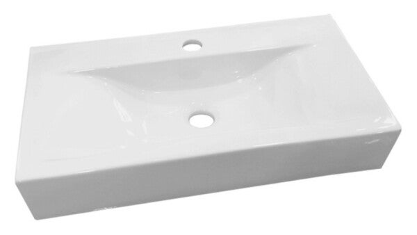 Best-Design "Begee" wastafel 62x32,5x11cm Glans-wit