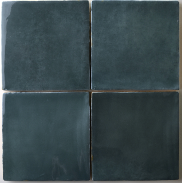 Majolica "I-bianchi" 13x13 Zee-blauw