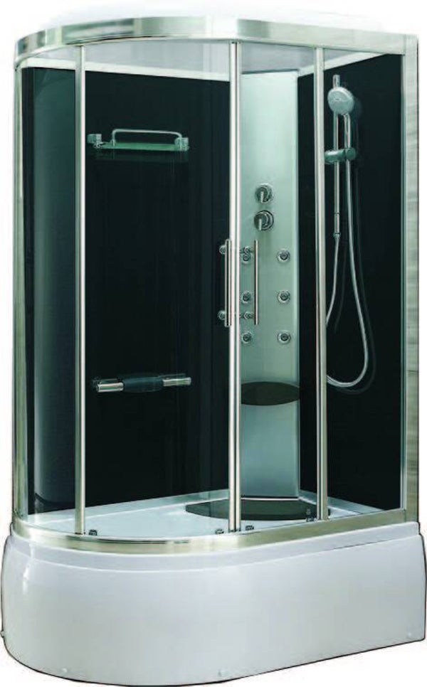 Xellanz "Premium" bad/douche 130x85x220 cm veiligheidsglas 5 mm