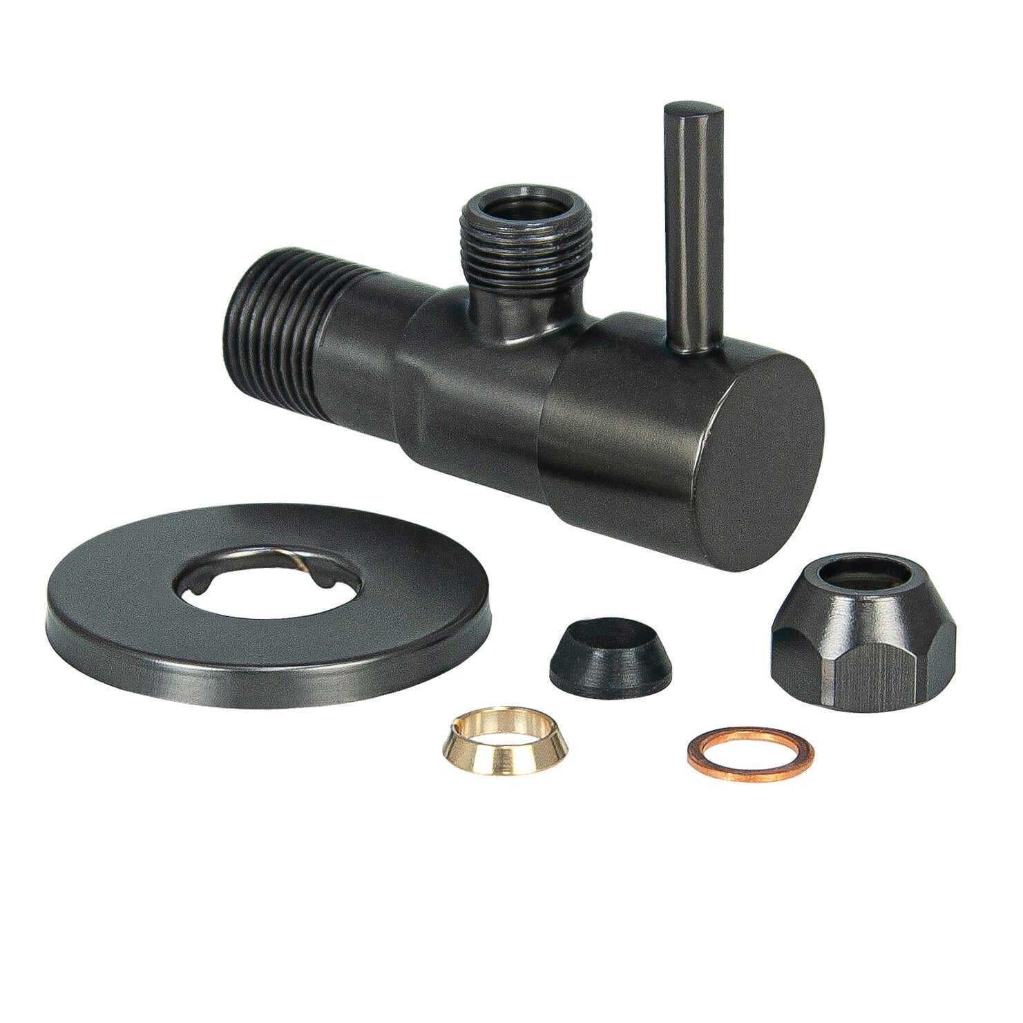 Xellanz "Minimal" Hoekstopkraan 1/2" x 3/8" of knel 10 mm Gunmetal