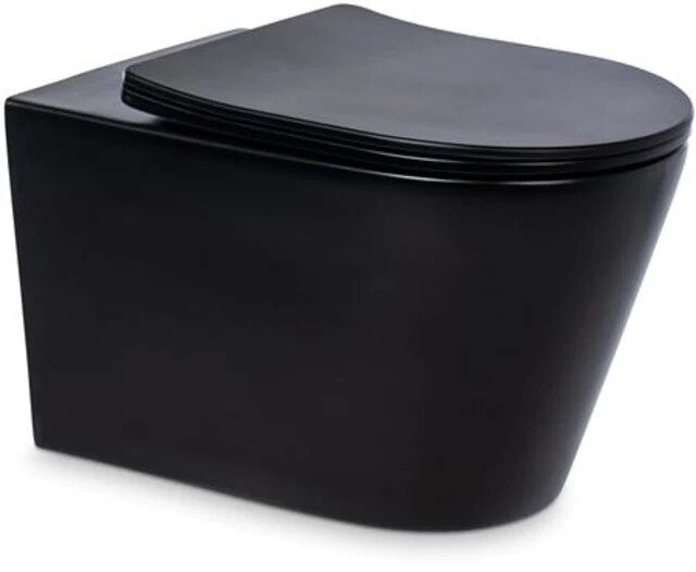 Blue-Label "Odin" wandcloset Rimfree Mat-zwart