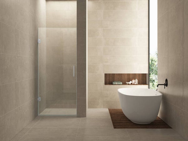 Wiesbaden "Less" nisdeur 1000 x 2000 x 8 mm nano helder glas/chroom