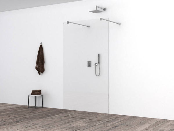 Wiesbaden "Slim" glasplaat zonder profiel 80 cm 8 mm Nano