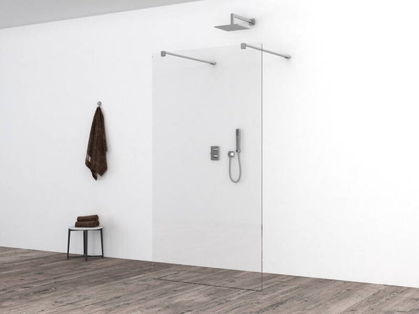 Wiesbaden "Slim" glasplaat zonder profiel 95 cm 8 mm Nano