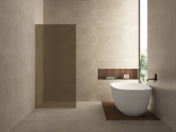 Wiesbaden "Slim" glasplaat 1200 x 2000 x 8 mm nano Vintage koper glas