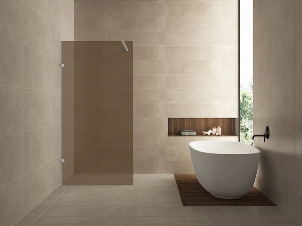 Wiesbaden "Less" glasplaat 1200 x 2000 x 8 mm nano vintage brons glas