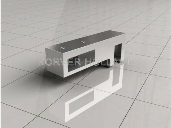 Wiesbaden "Comfort" glaskoppeling zijkant stabiliastiestang Chroom