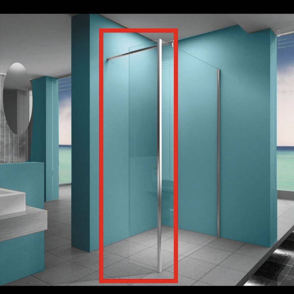 Xellanz "Eco" zijwand met muurprofiel 30 cm 8 mm Nano