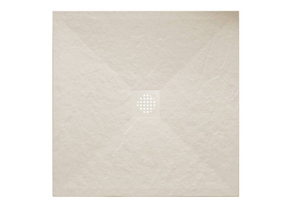 Wiesbaden "Stonea" douchebak antislip composiet 900x900x30 mm inkortbaar Beige