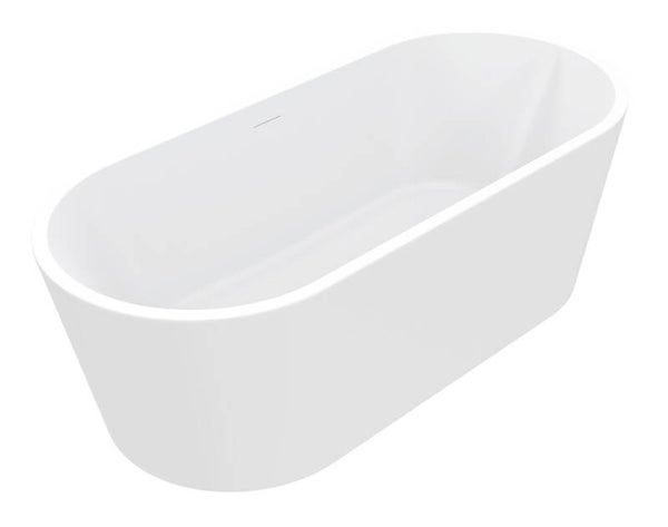 Wiesbaden "Libero" vrijstaand ligbad acryl 178 x 80 x 58,5 cm Mat-wit