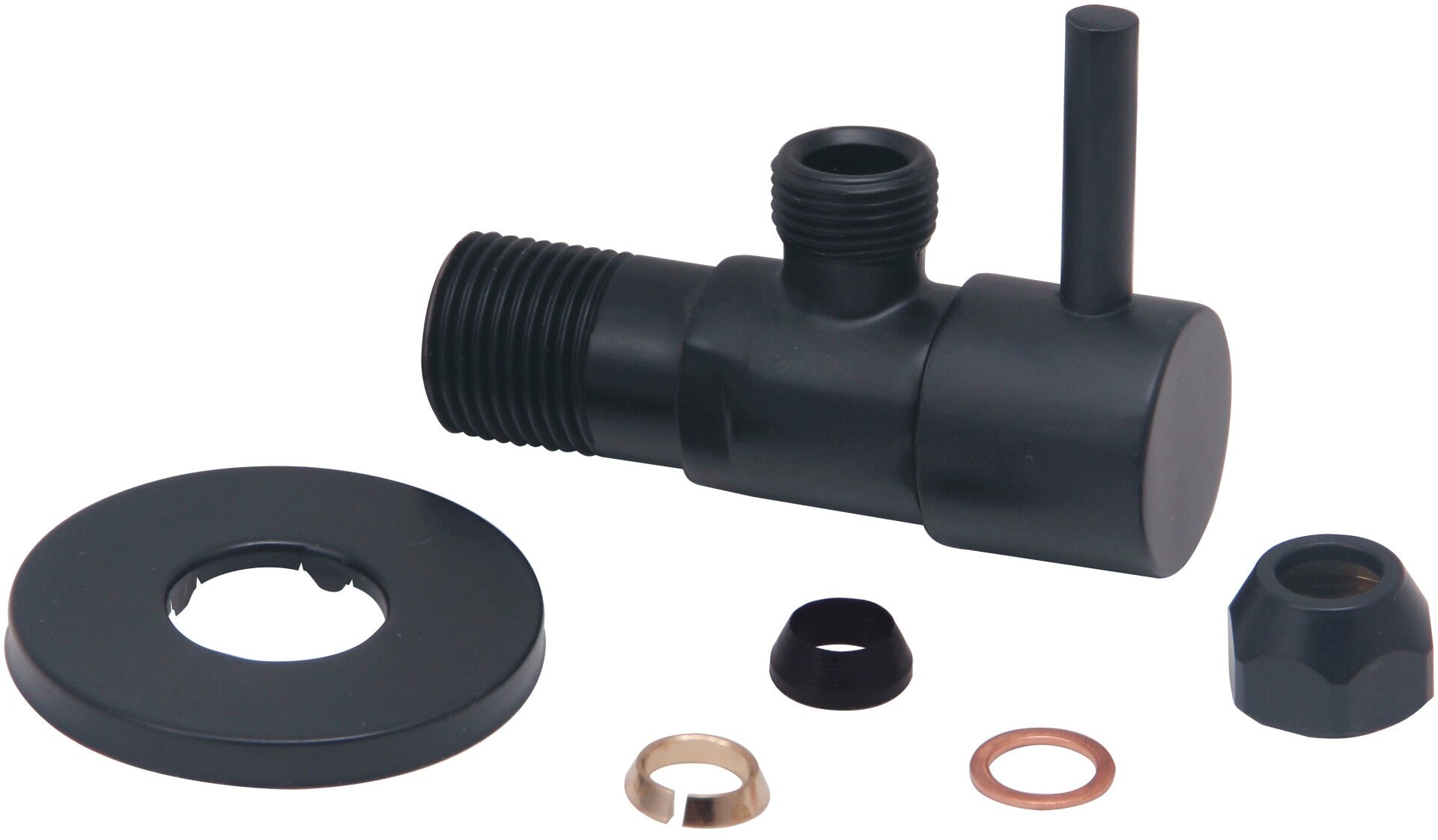 Xellanz "Minimal" Hoekstopkraan 1/2" x 3/8" of knel 10 mm Mat-zwart