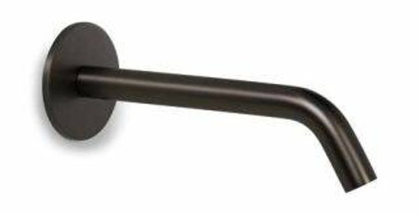 Schiphorst-Sanitair "Blue-Brondby" Wanduitloop 16cm Tbv. Wandmengkraan Gunmetal