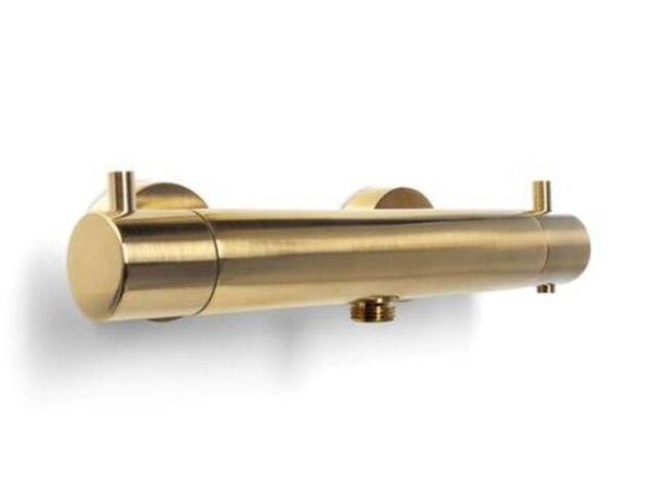 Schiphorst-Sanitair "Blue-Brondby" douchethermostaatkraan Geborsteld goud