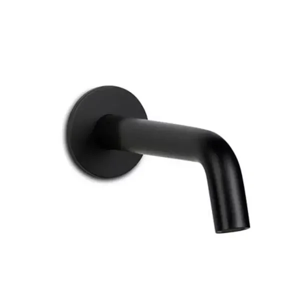 Schiphorst-sanitair "Blue-Brondby" baduitloop 1/2" inkortbaar, lengte 100-180mm, met rozet Mat-zwart