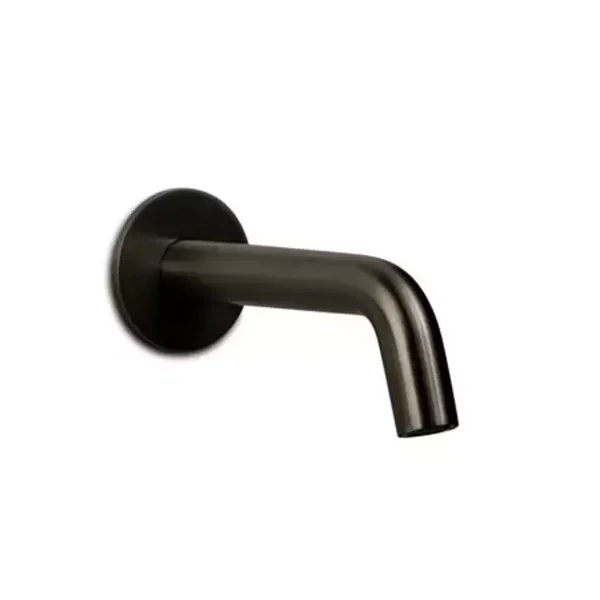 Blue-Label "Brondby" baduitloop 1/2" inkortbaar, lengte 100-180mm, met rozet Gunmetal