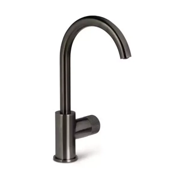 Schiphorst-Sanitair "Blue-Facet" C-uitloop wastafelkraan Gunmetal