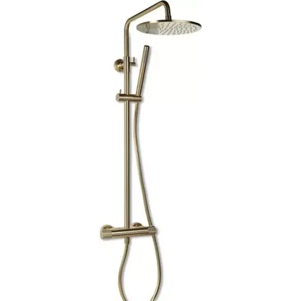 Schiphorst-Sanitair "Blue-Facet" regendouche Geborsteld goud