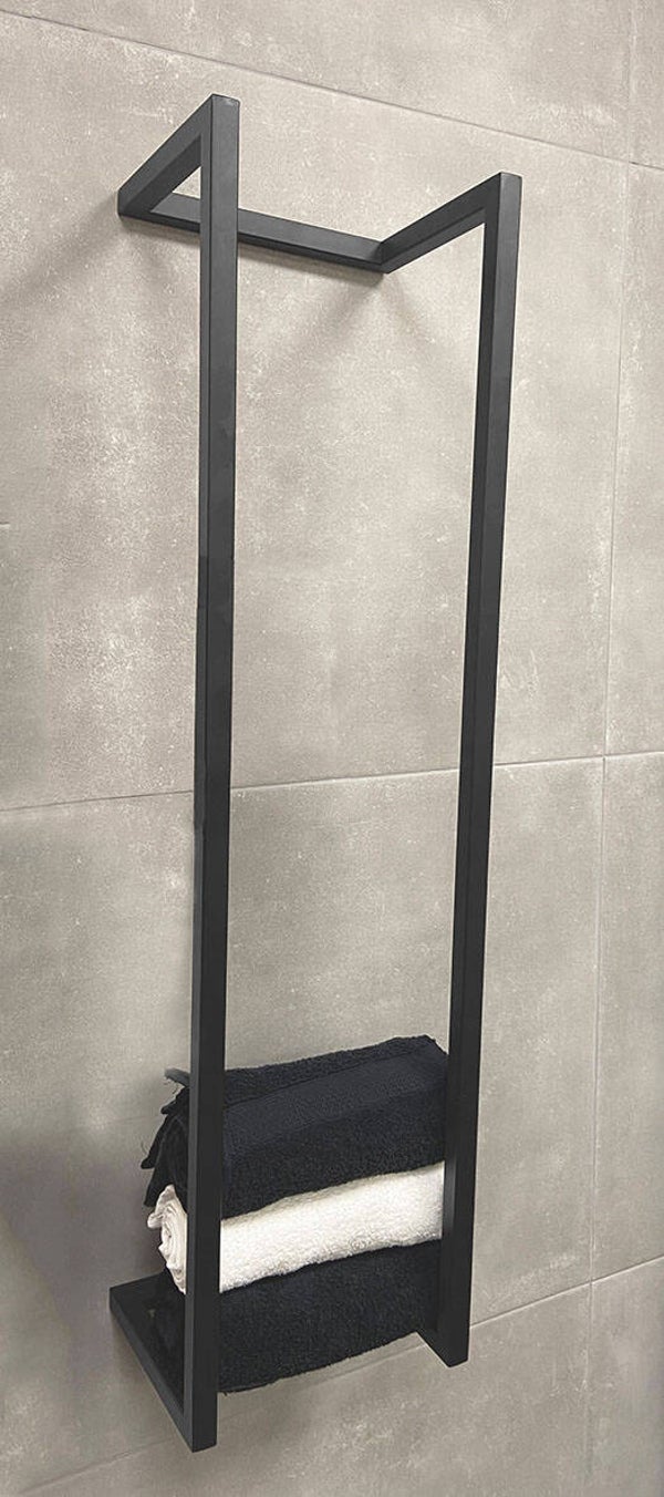 Wiesbaden "Loft" industrieel handdoekrek 95 x 25 x 20,5 cm Gunmetal