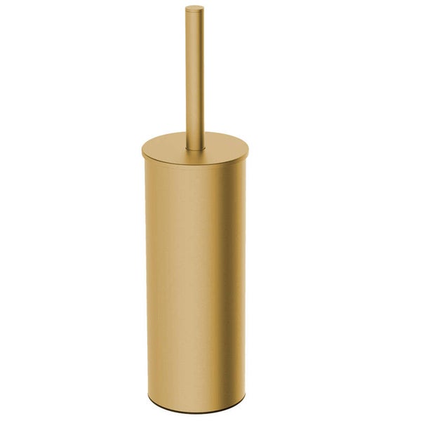 Wiesbaden "Alonzo" vrijstaande toiletborstel met houder Geborsteld messing