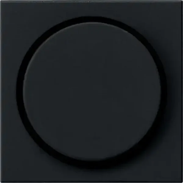 Gira "System 55" centraalplaat dimmerknop  Mat-zwart