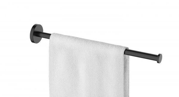 Wiesbaden "Alonzo" handdoekrek 1-armig Mat-zwart