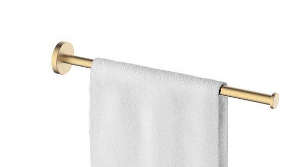 Wiesbaden "Alonzo" handdoekrek 1-armig Geborsteld messing