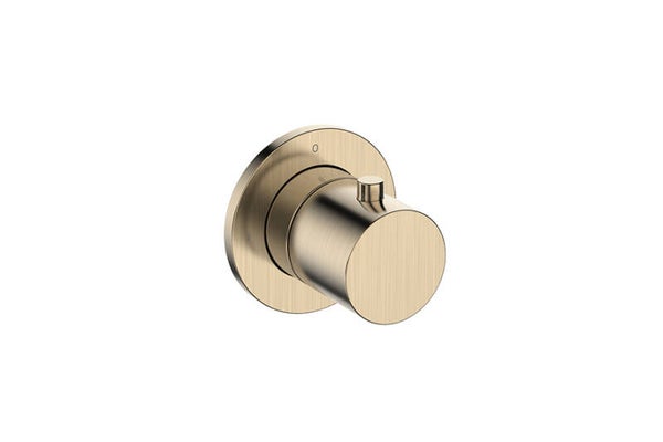 Wiesbaden "Caral" afbouwdeel stopkraan Geborsteld messing PVD