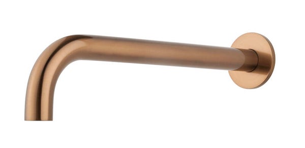 Wiesbaden "Caral" inbouw baduitloop 25 cm Geborsteld brons koper