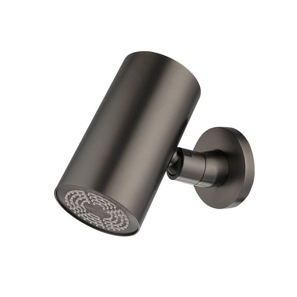 Wiesbaden "Unimatch" Beam hoofddouche rond 1 stand met muurbevestiging Gunmetal PVD