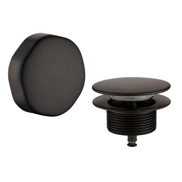 Wiesbaden "Gemma" knop/plug badoverloopcombinatie Mat-zwart