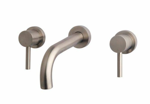 Wiesbaden "Caral" afbouwdeel voor de Dub wastafelkraan 2 knops Geborsteld staal